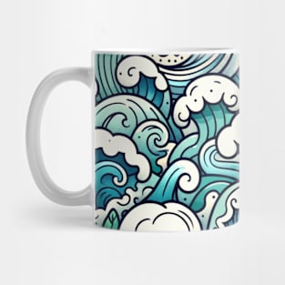 Wave Rider: A Cool and Playful Wavy Mug